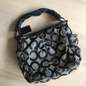 Well Loved Coach Signature Parker Black Gray